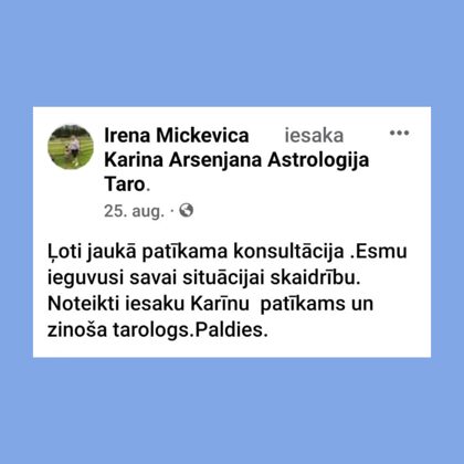 Karina Arsenjana atsauksmes 15 Astrologs riga Taro zilesana zilniece riga horoskops