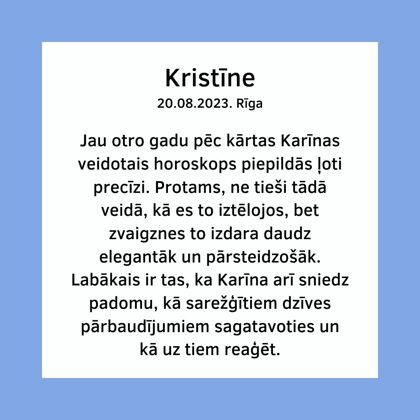 Karina Arsenjana atsauksmes astrologs riga Taro zilesana riga zilniece riga horoskops