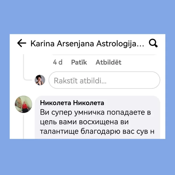 Karina Arsenjana atsauksmes 26 Astrologs riga Taro zilesana zilniece riga horoskops