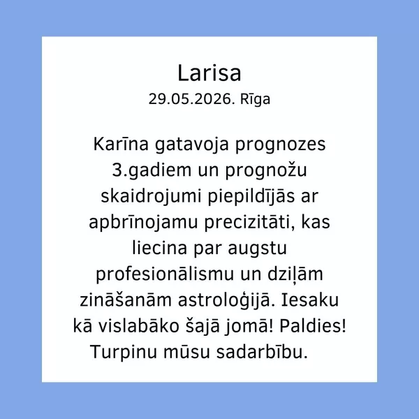 Karina Arsenjana atsauksmes Astrologs Taro zilesana zilniece riga horoskops zīlēšana taro prognoze labs astrologs